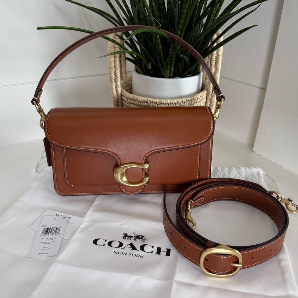 Coach Tabby 26 in Limited Tan/Pecan with Full Grain Leather 🧡